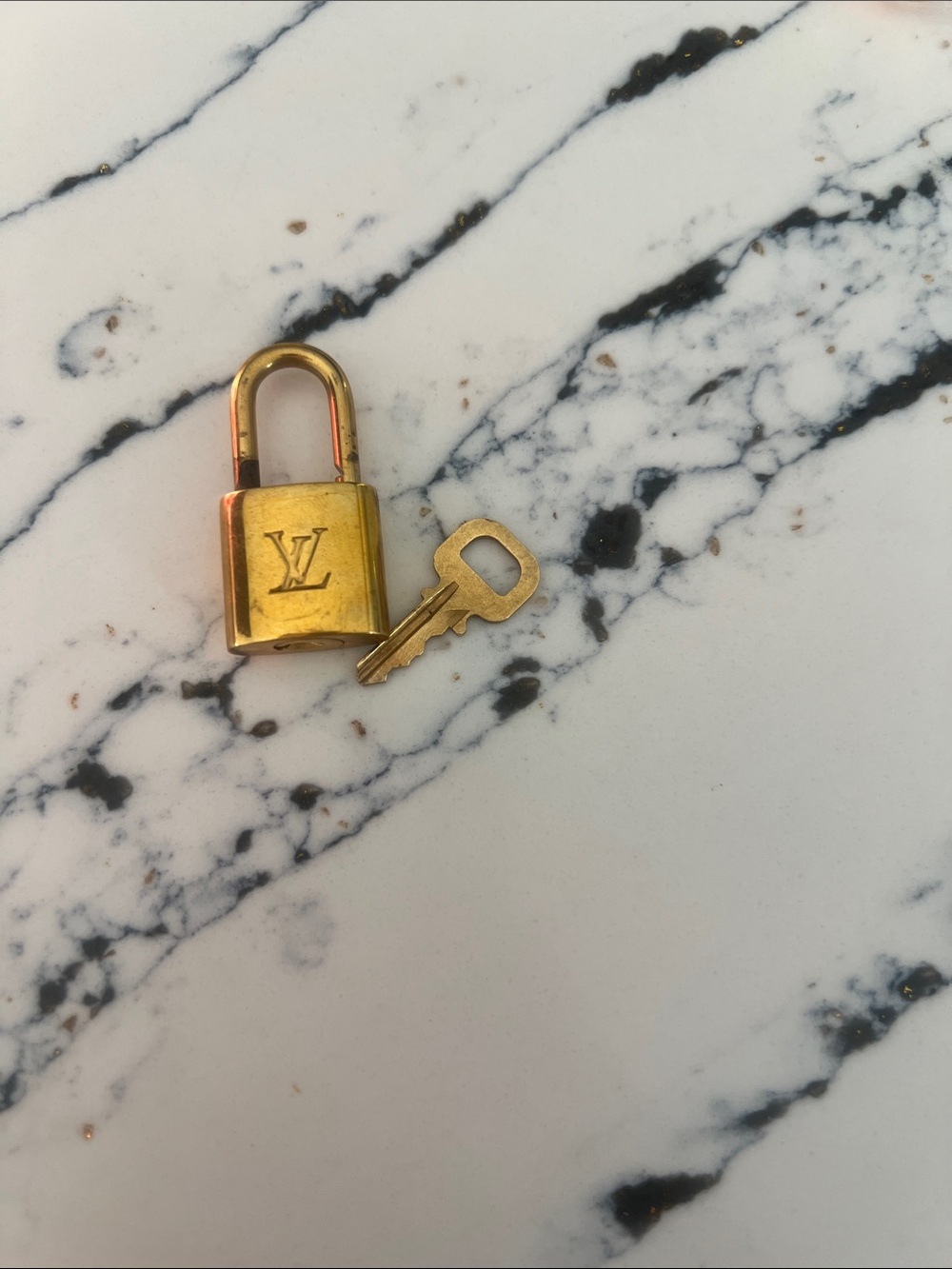 Louis Vuitton Gold-tone Padlock with Key